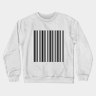 Black and White Stripe Crewneck Sweatshirt